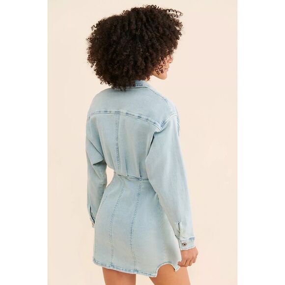 Free People Amber Denim Dress - Picture 4 of 10